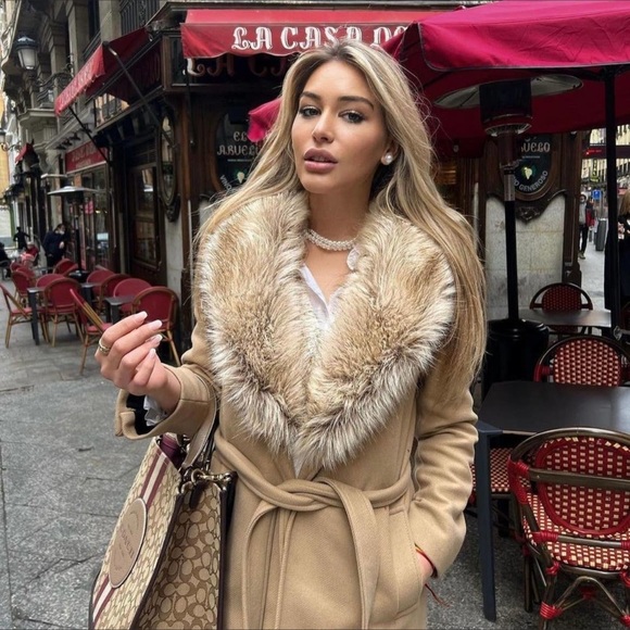 Zara Manteco long wool blend Premium coat - Picture 7 of 16